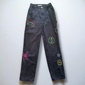 Pacsun Colorful Stitch '90s Boyfriend Carpenter Pants GUC